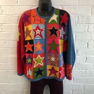 Vintage Susan Bristol Cardigan Zip Down Sweater